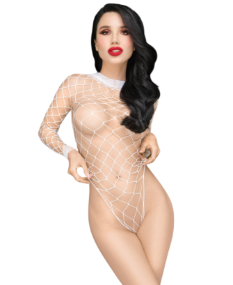Body blanc large maille Scandalous 